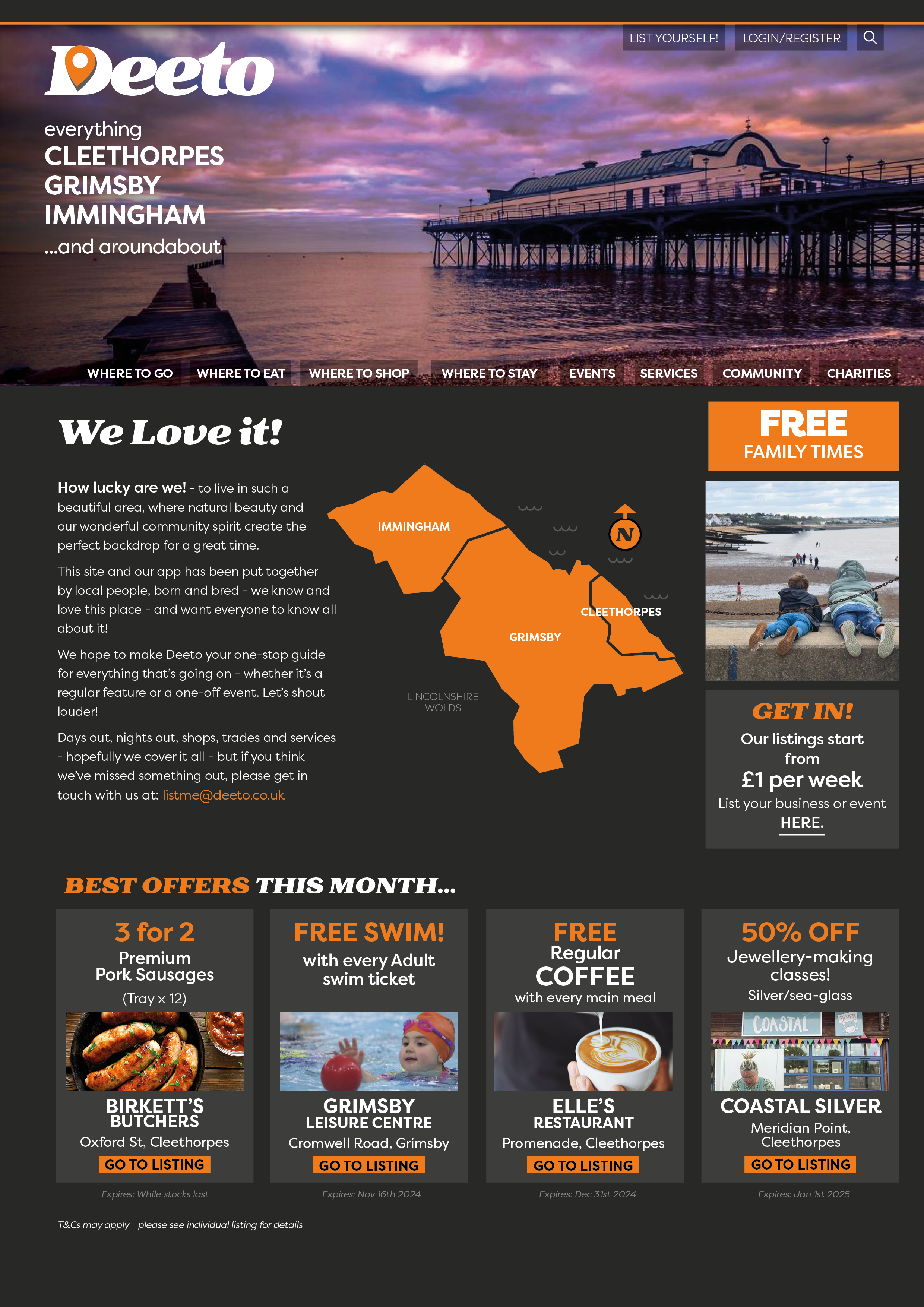 Business listings on Deeto